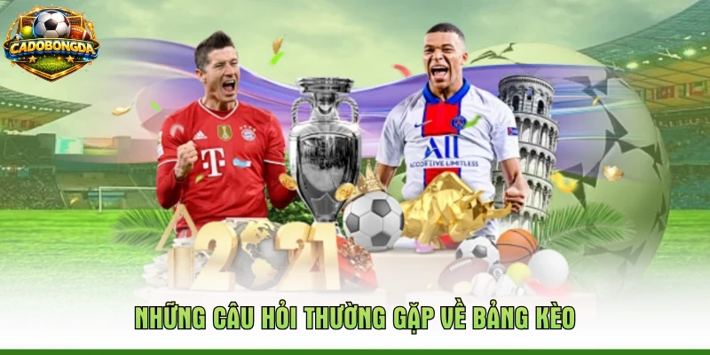 Những câu hỏi thường gặp về bảng kèo